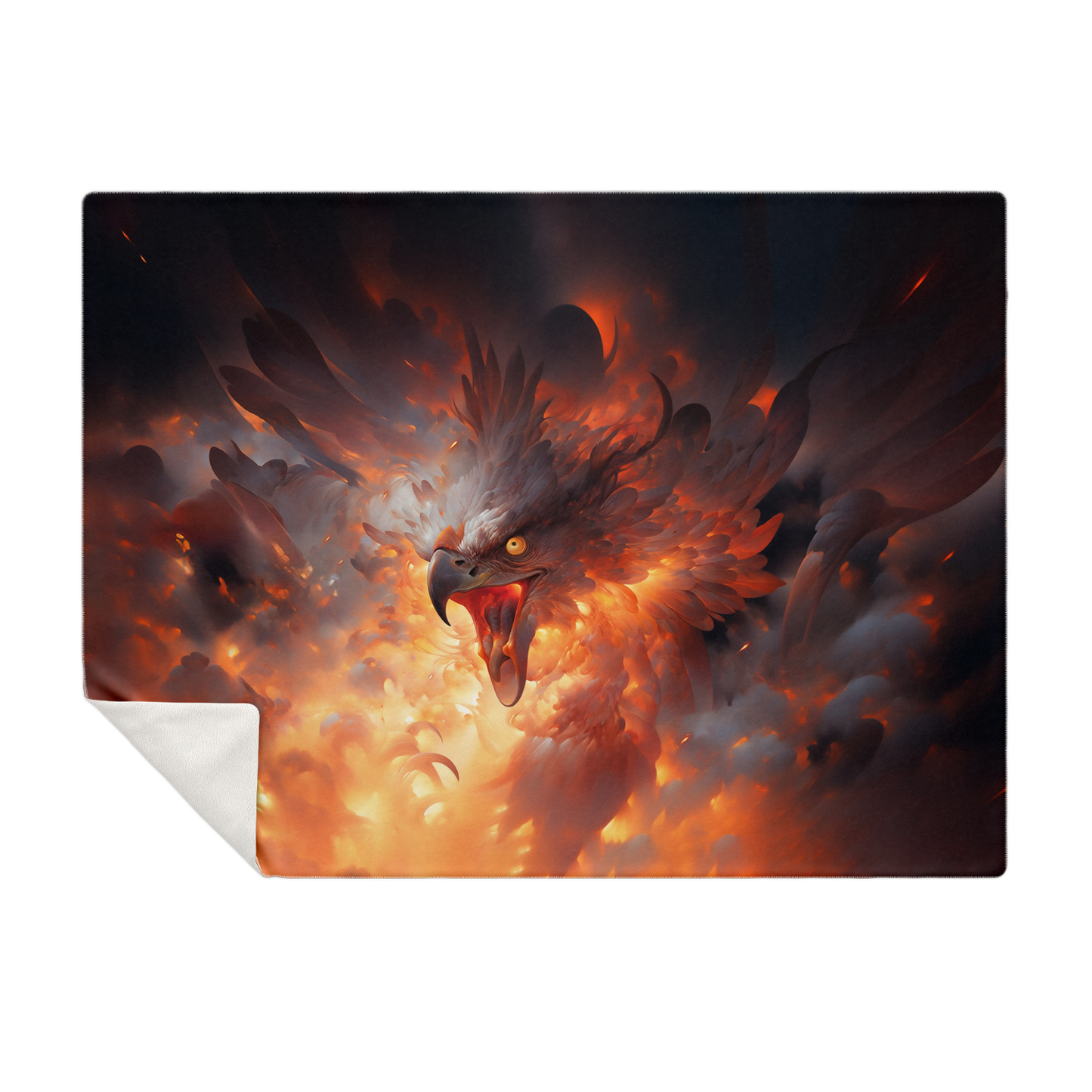 Phoenix Fury Premium Microfleece Blanket