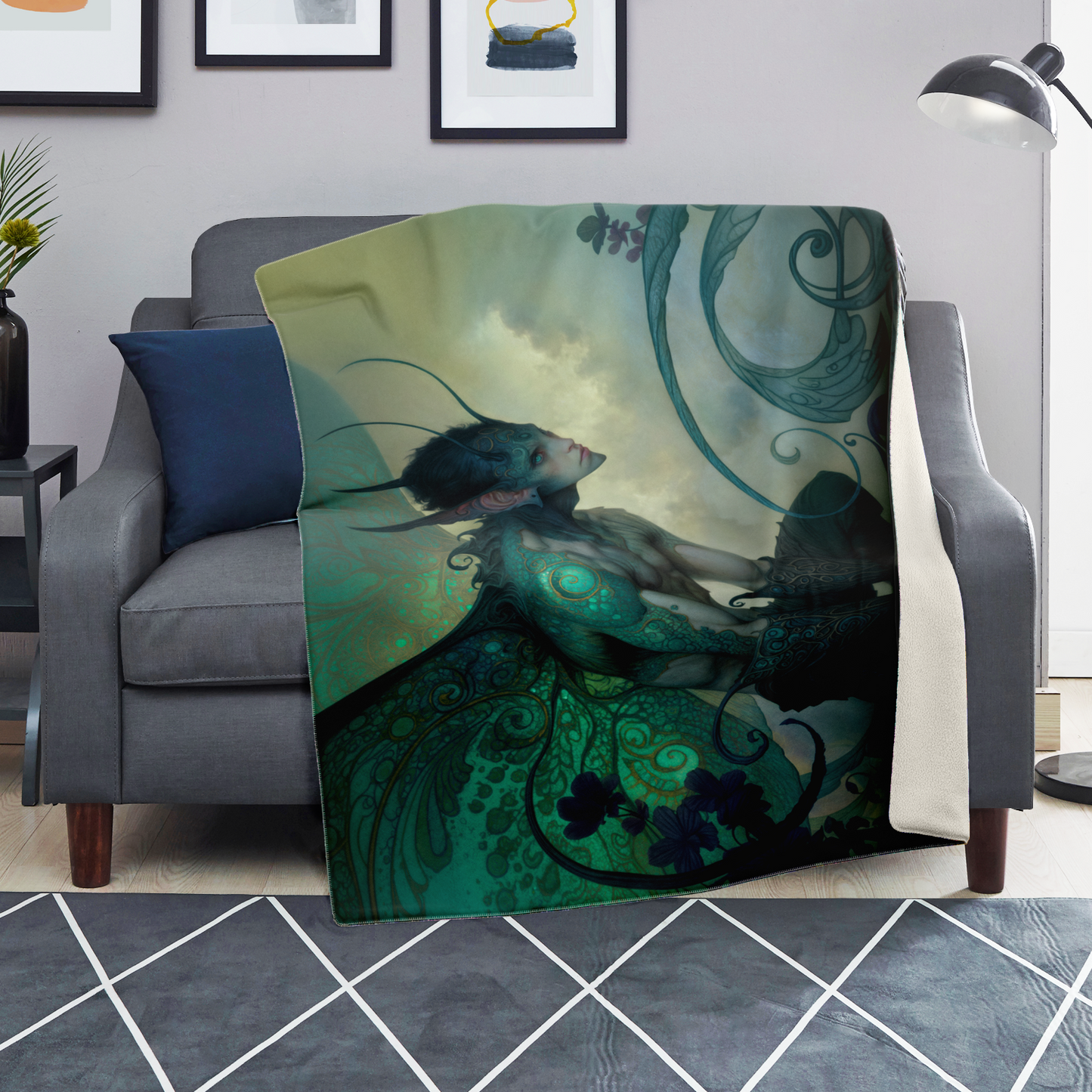 Silent Eyes Premium Microfleece Blanket