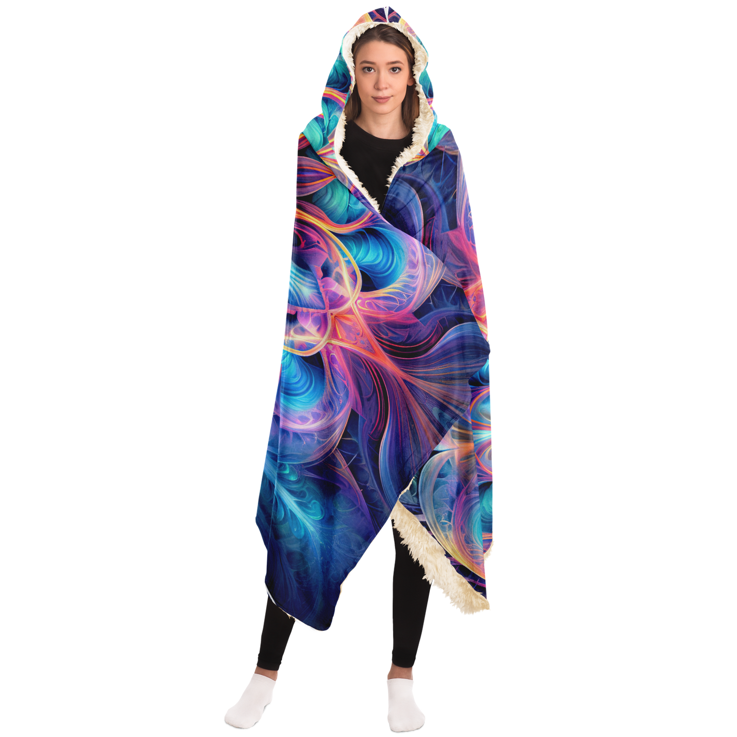 Opal Star Exploder Festival Hooded  Blanket