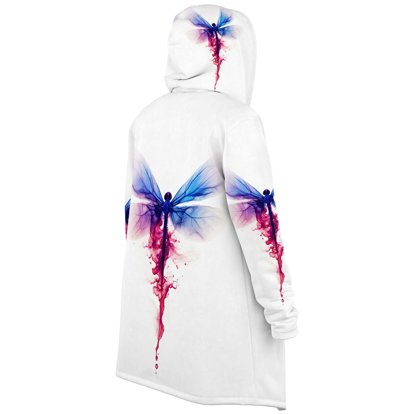 Inkblot Dragonfly Microfleece Cloak