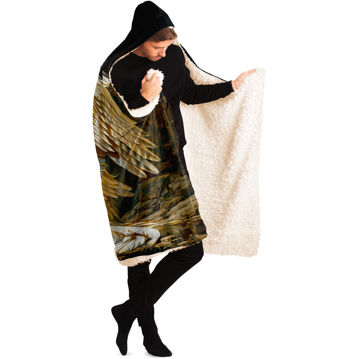 The Ivory King Hooded Blanket