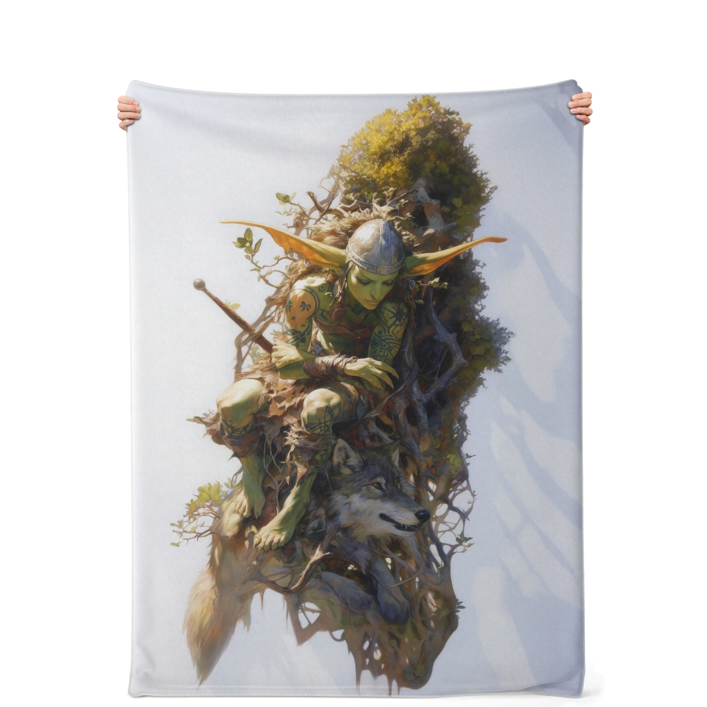 Floating Gardens Escape Premium Microfleece Blanket