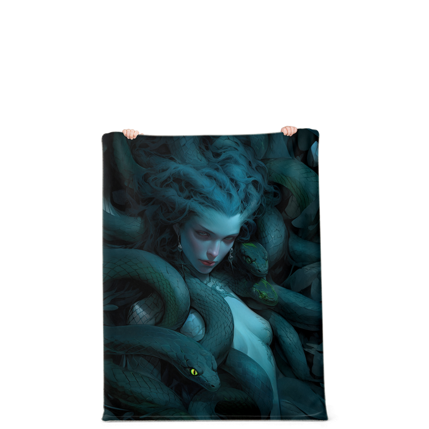 Last Gaze Of The Medusa Microfleece Blanket