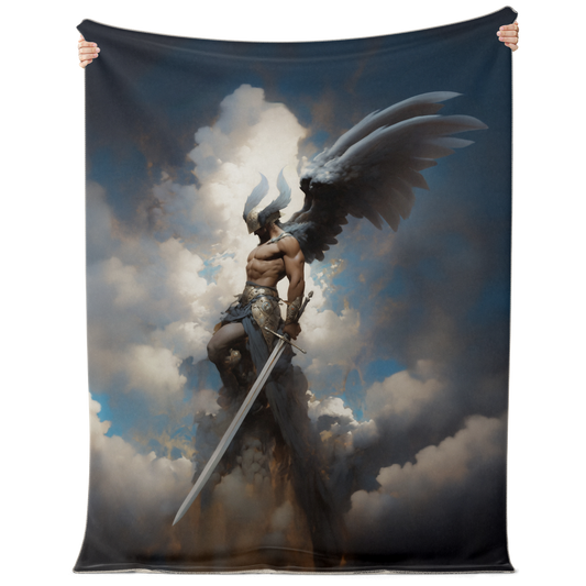 Celestial Judge Premium Microfleece Blanket