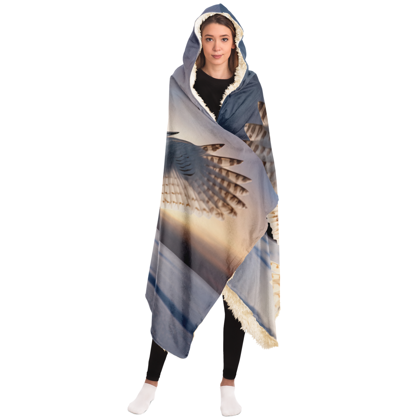 Snow Owl Hooded Blanket