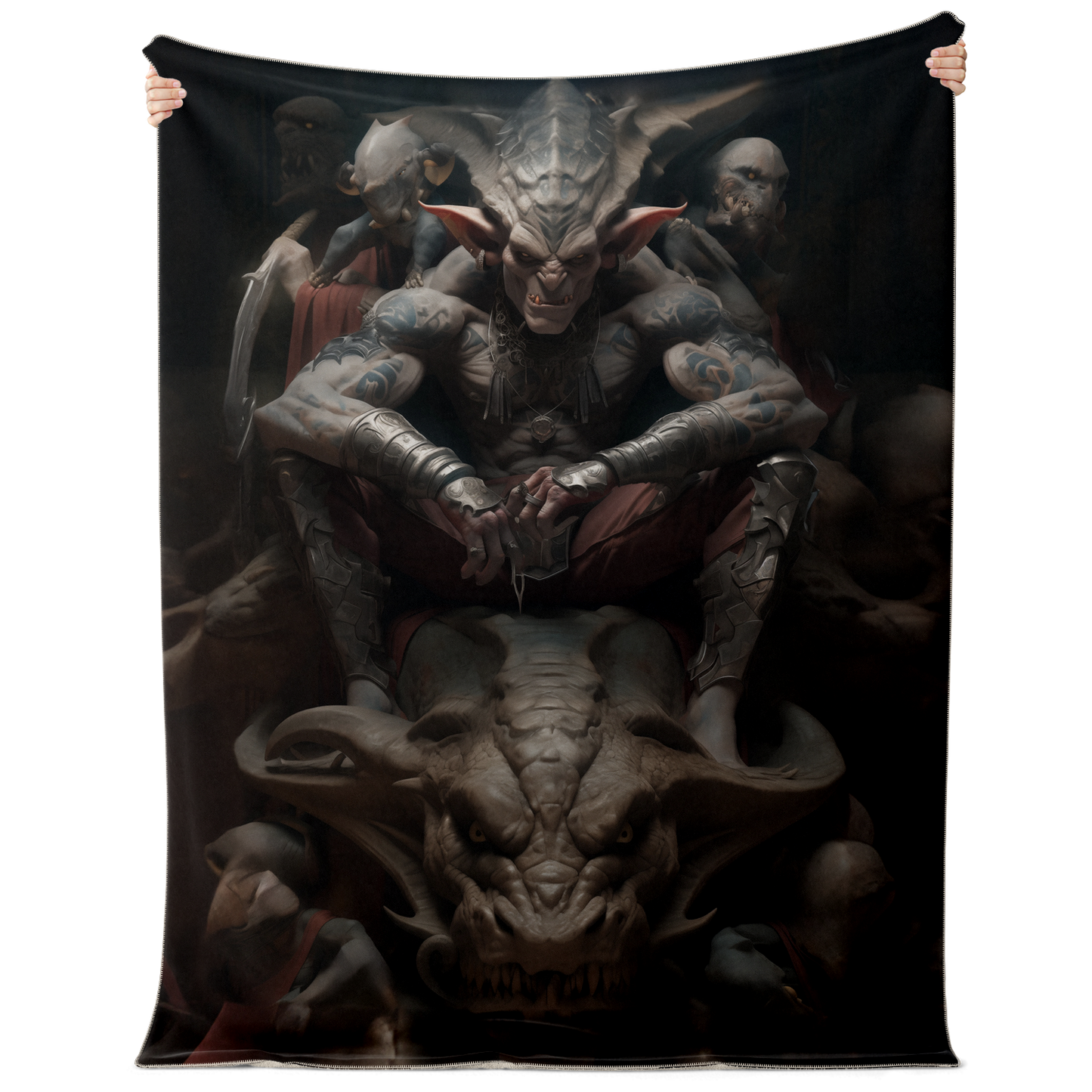 Draconian Goblin King Premium Microfleece Blanket