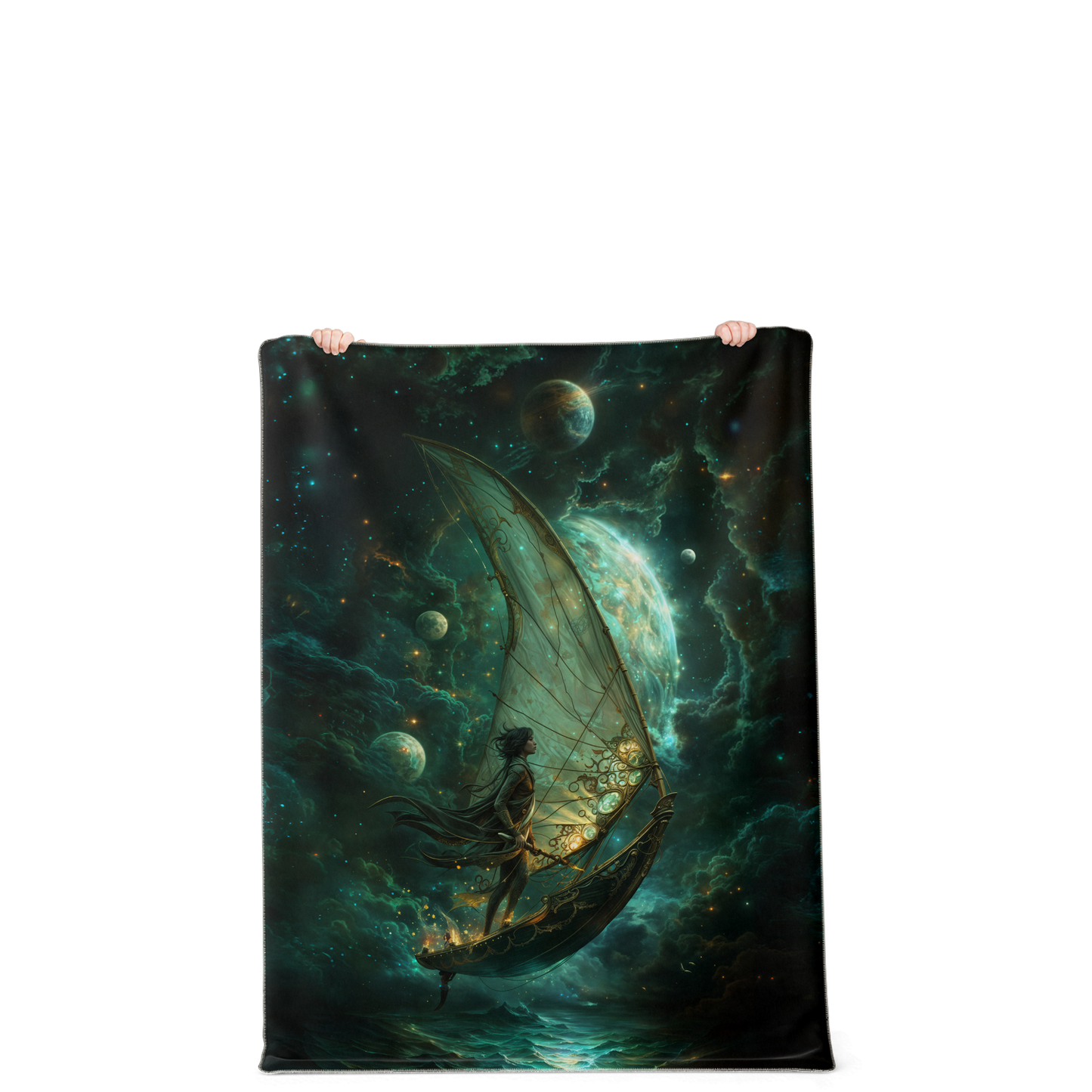 Astral Navigator Premium Microfleece Blanket