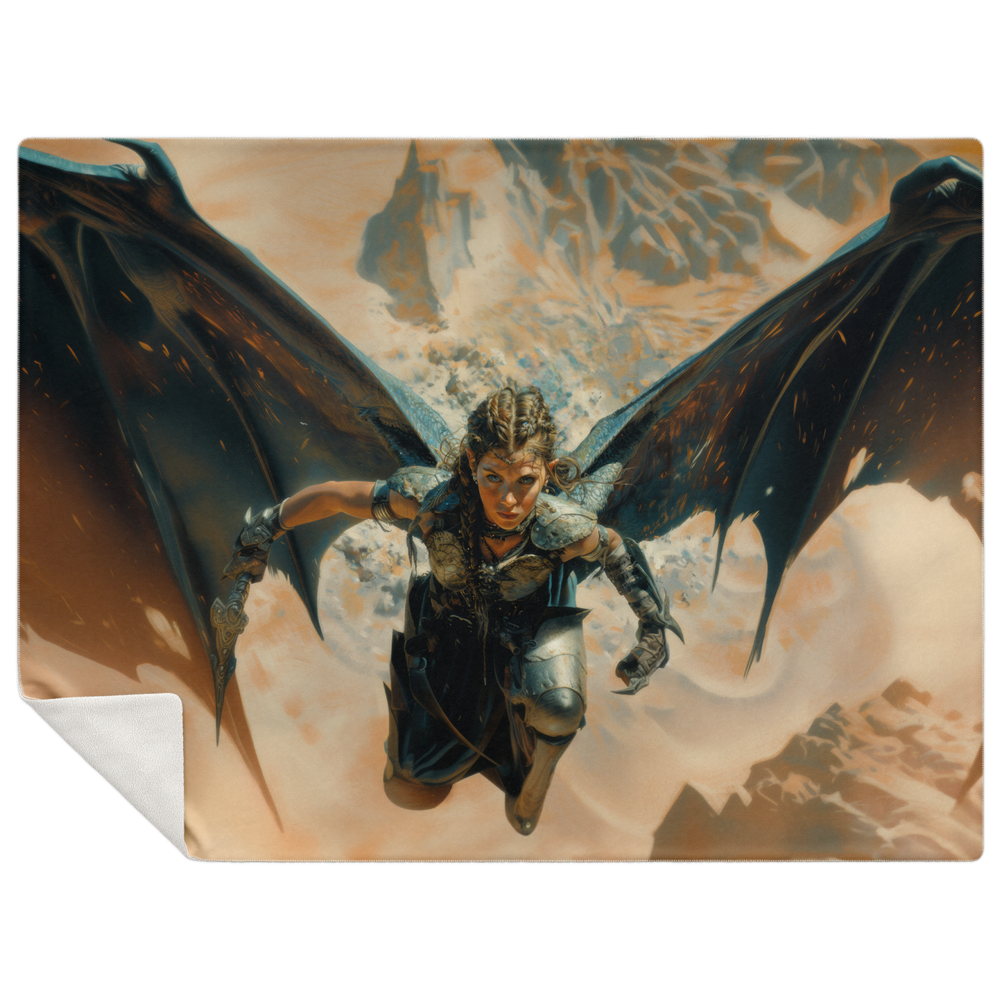 Winged Revenge Premium Microfleece Blanket