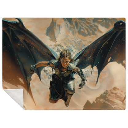 Winged Revenge Premium Microfleece Blanket