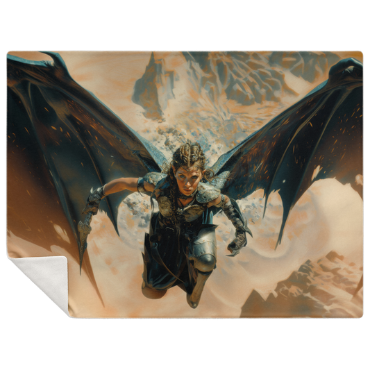 Winged Revenge Premium Microfleece Blanket