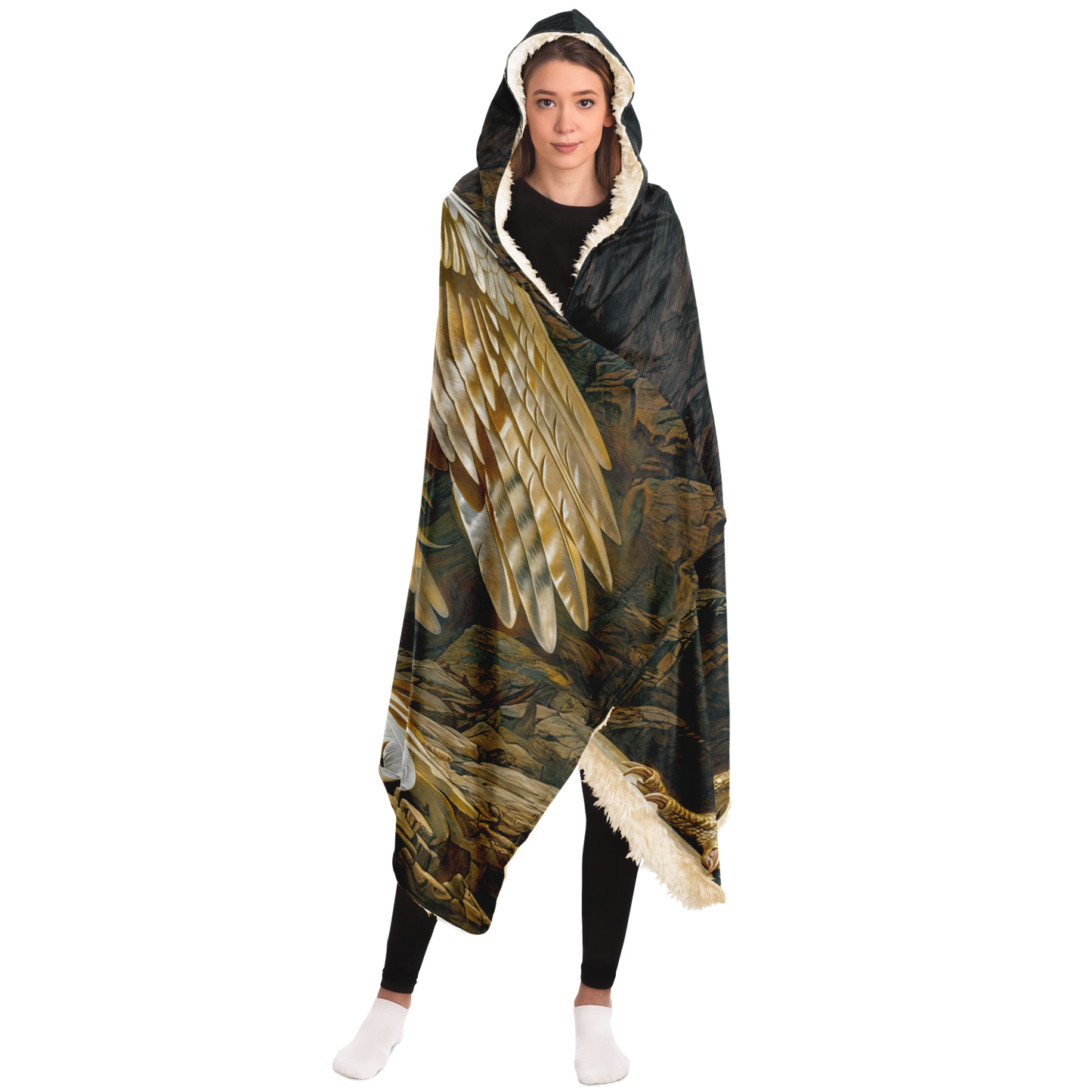 The Ivory King Hooded Blanket