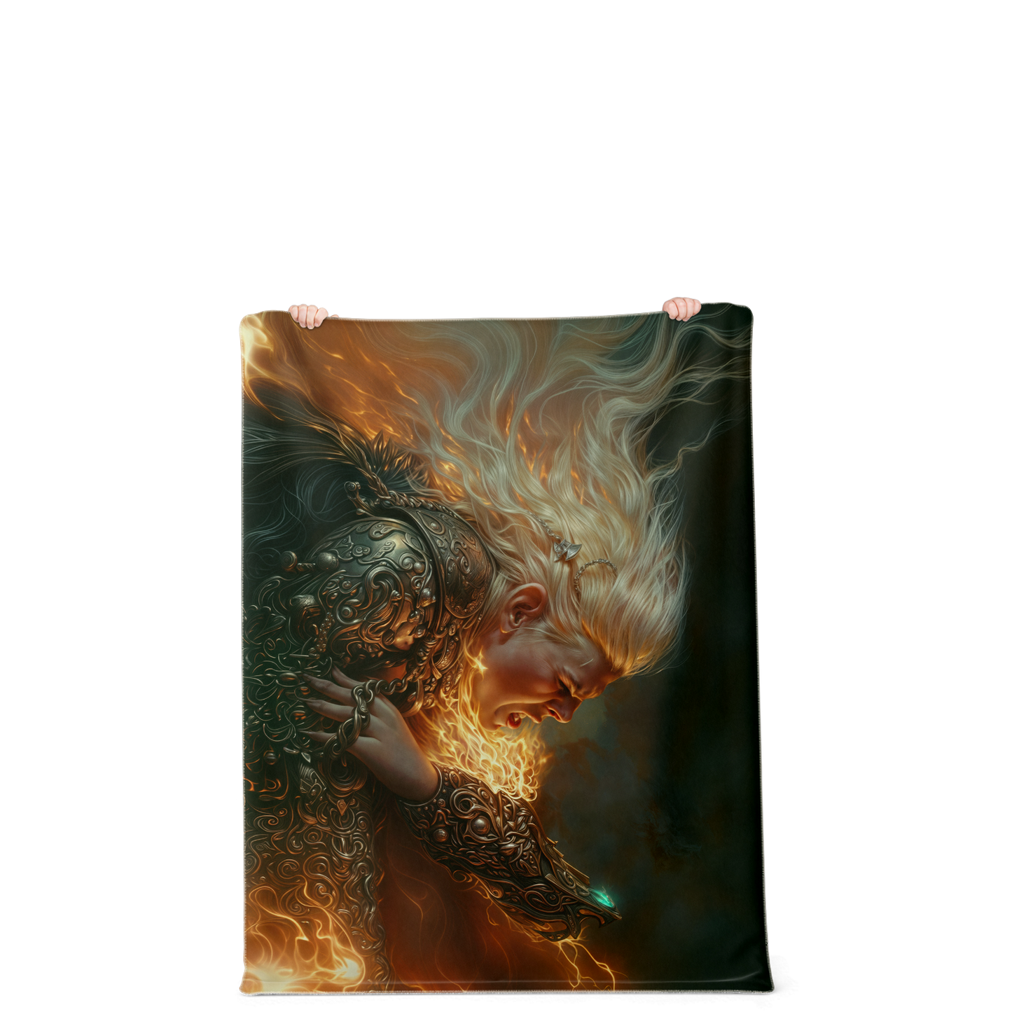 Fiery Choices Premium Microfleece Blanket