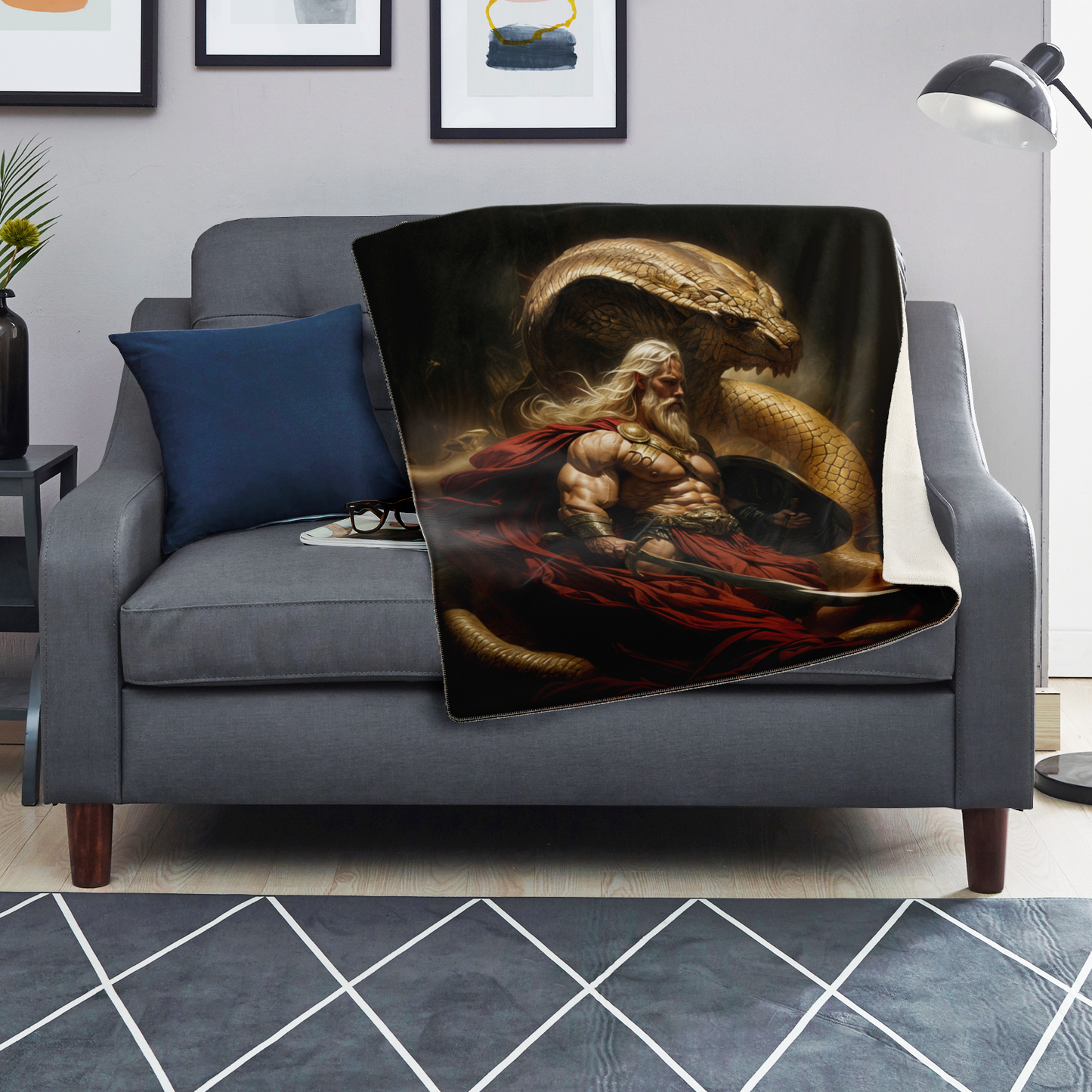 Serpent King Premium Microfleece Blanket