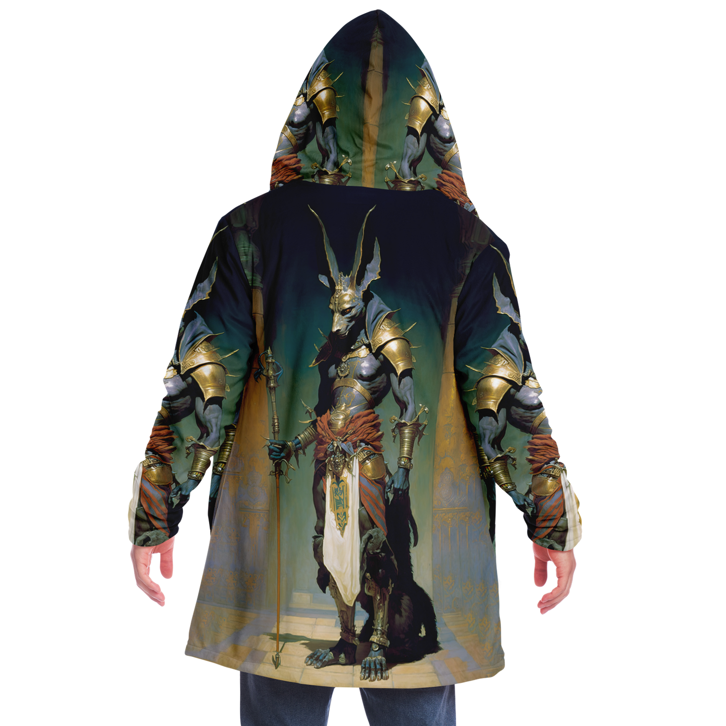 Anubis Guide To The Underworld Microfleece Cloak