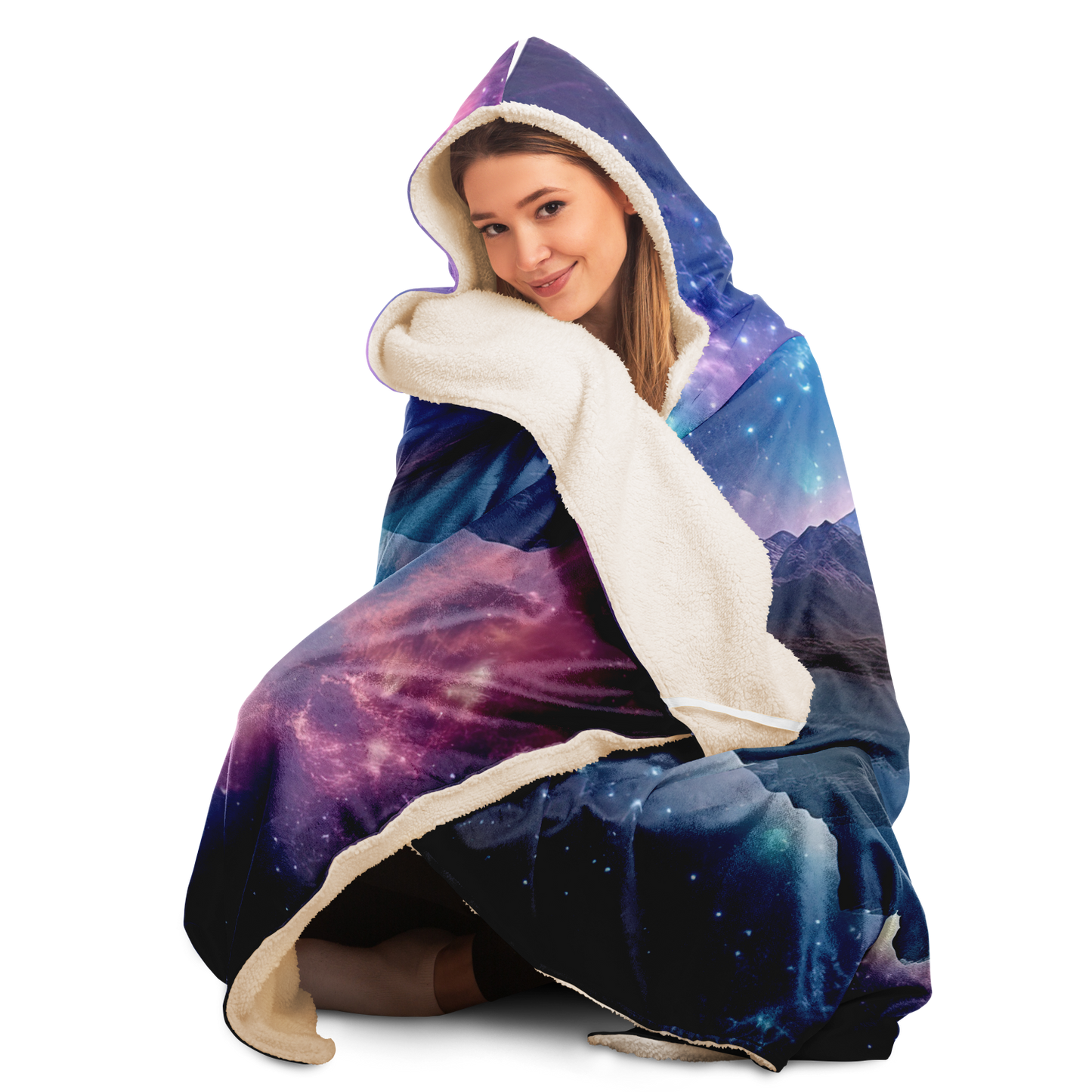 Space Holiday Hooded Blanket