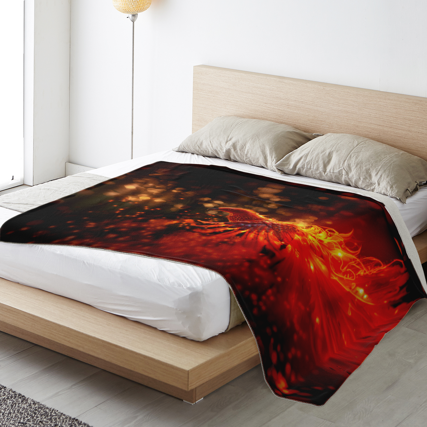 Blazing Grace Phoenix Premium Microfleece Blanket