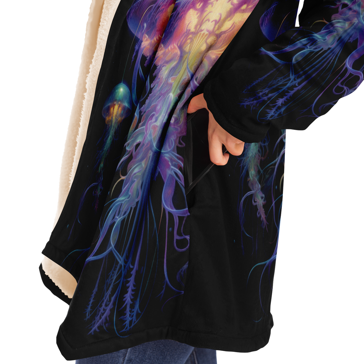 Space Jellyfish Microfleece Cloak