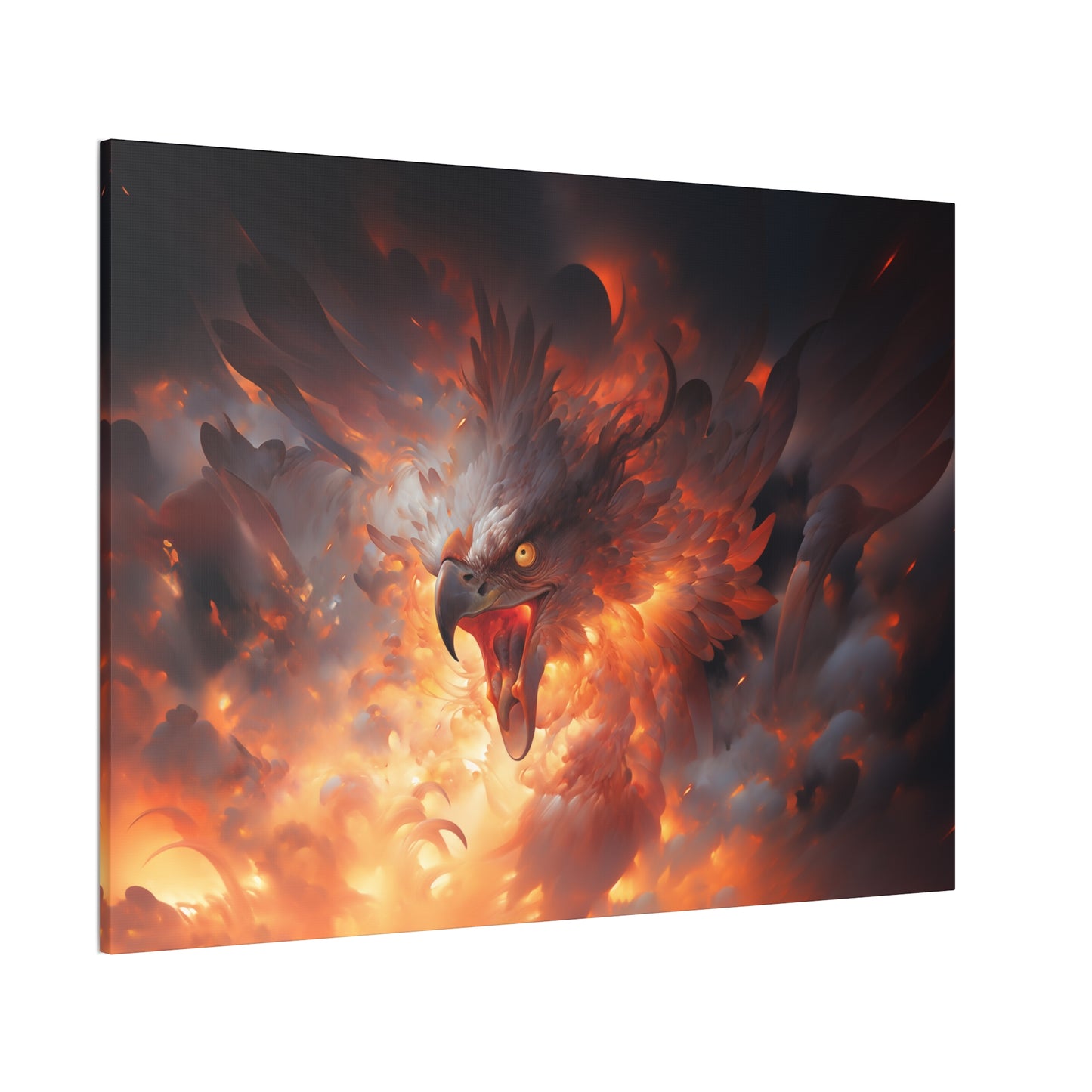 "Phoenix Fury"  Canvas Stretched, 0.75" - Print