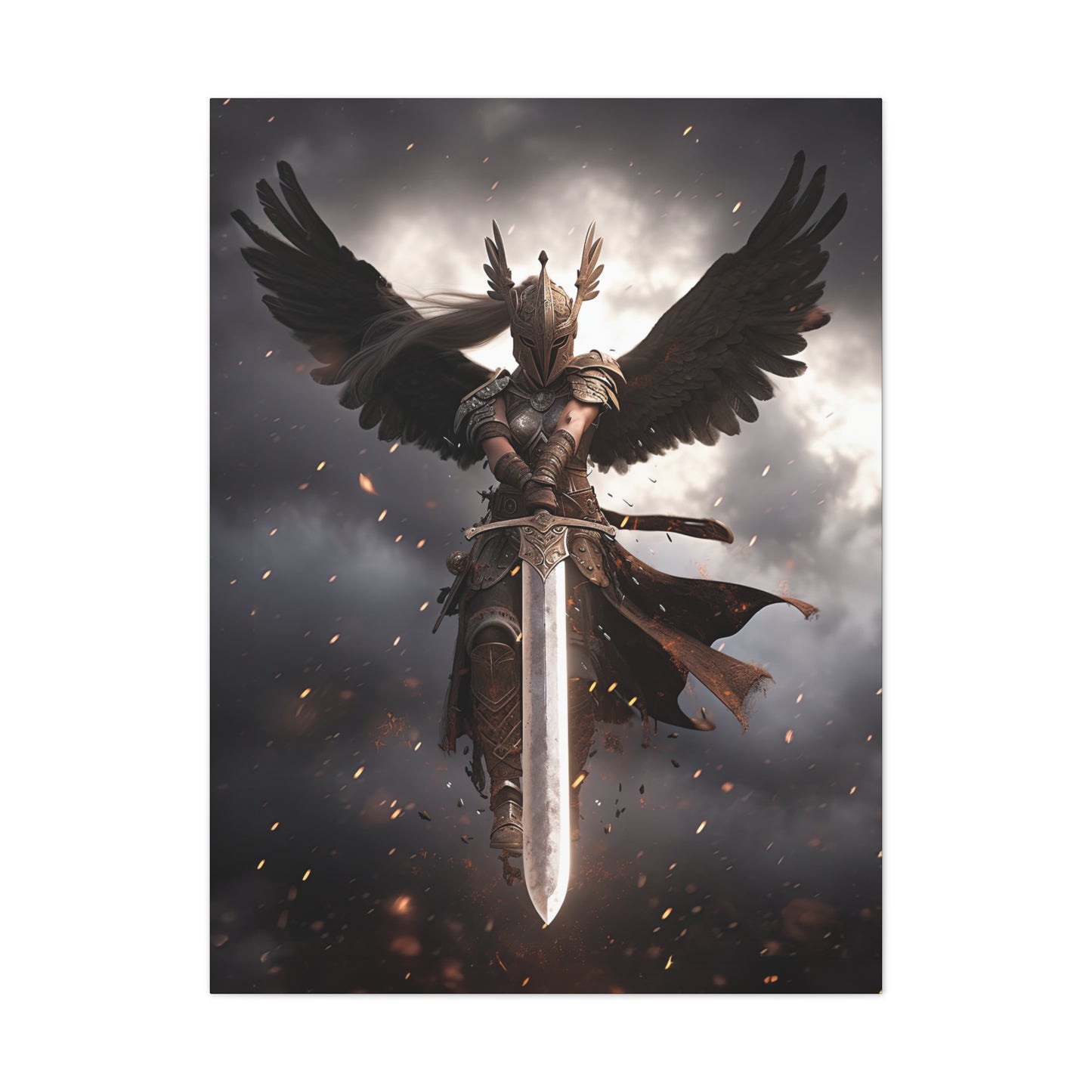 "Valkyrie Justice" Canvas Stretched, 0.75" - Print