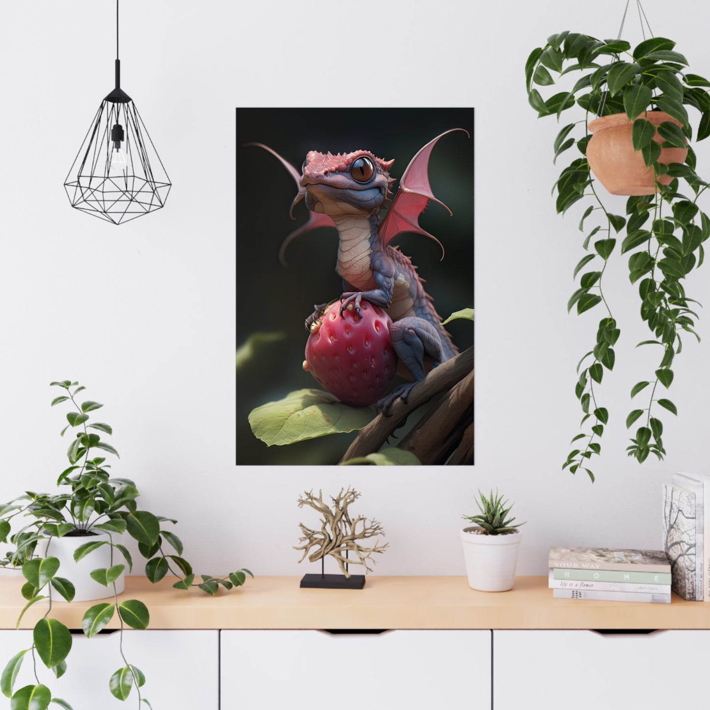 "Berry The Fairy Dragon" Poster - Print