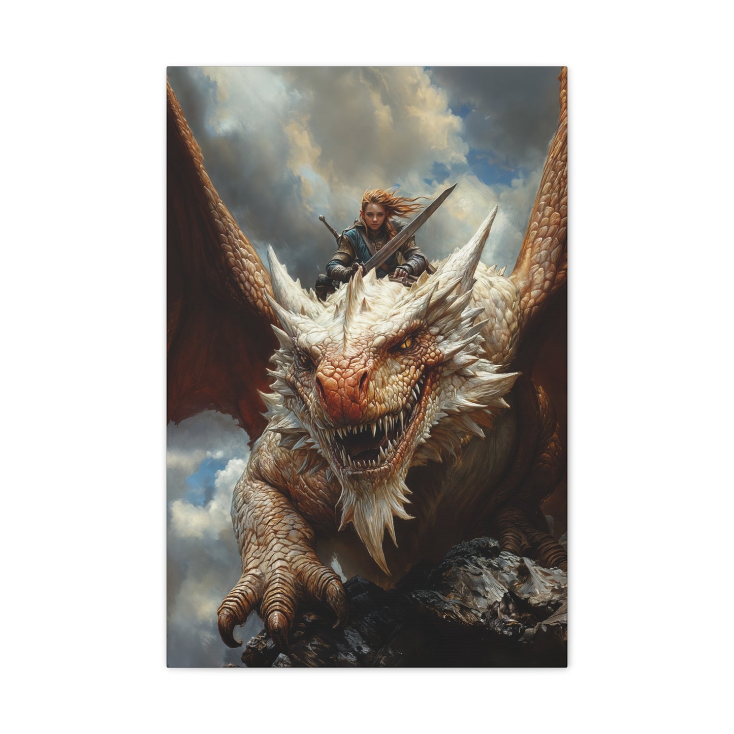 "Skyborn Fury" Canvas Stretched, 0.75" - Print