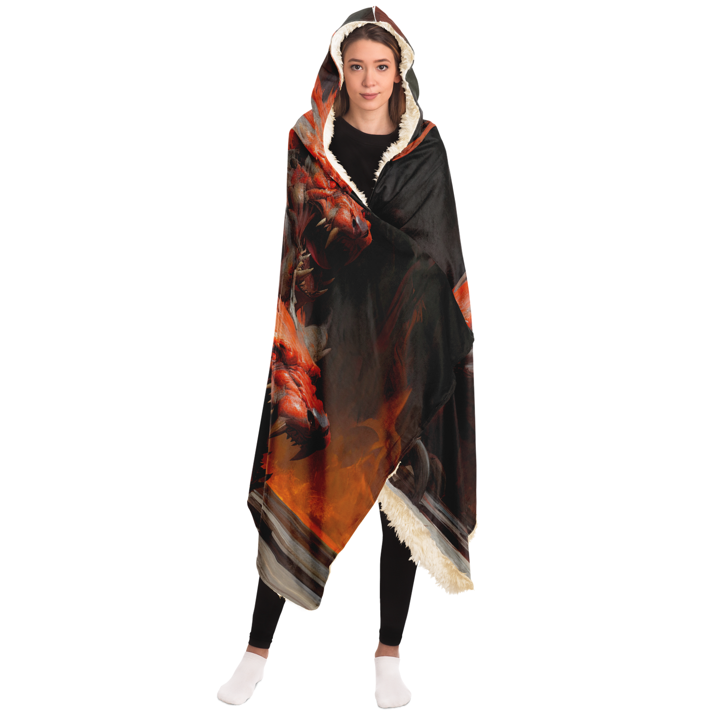 Hound Of Hades Hooded Blanket