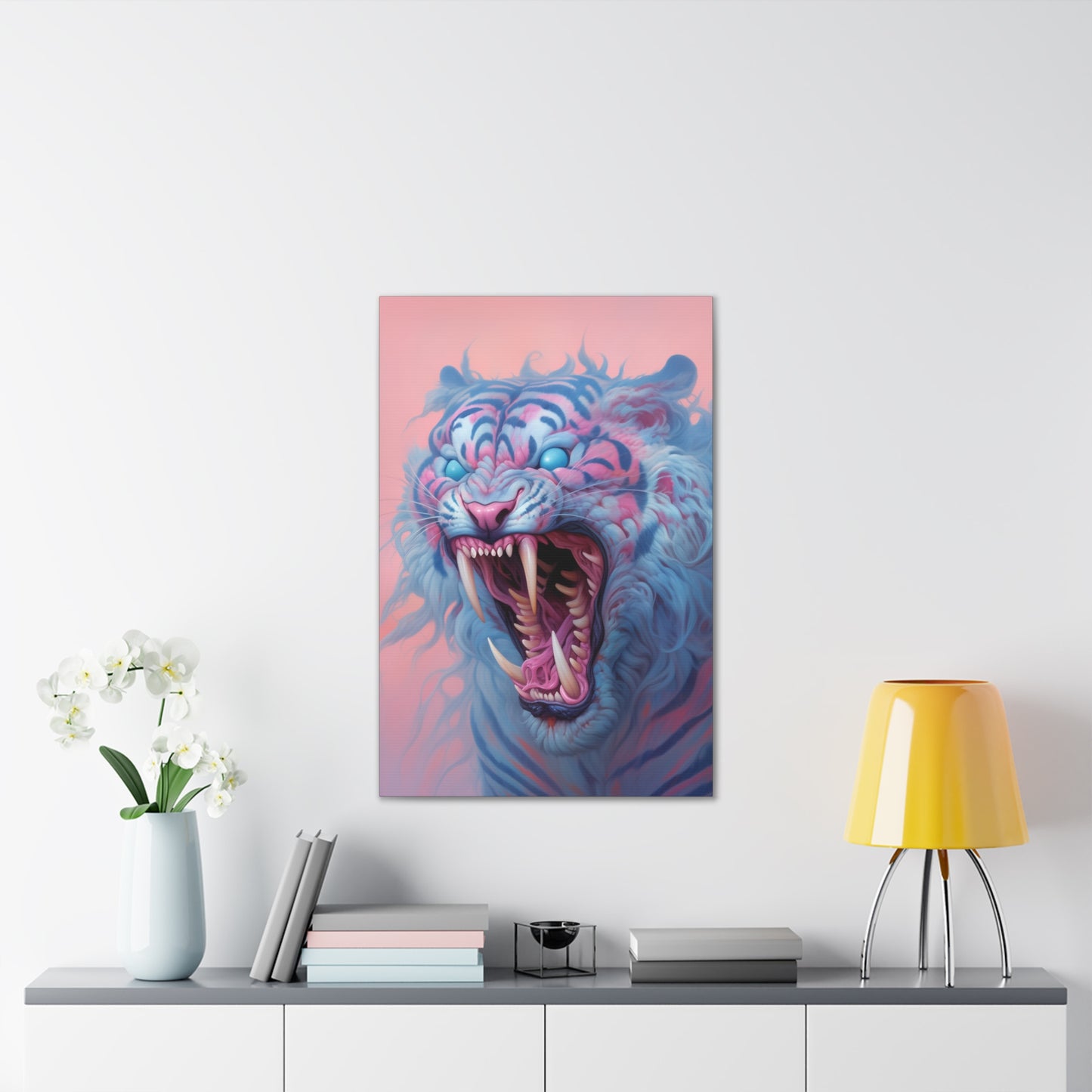 "Demon Tiger" Canvas Stretched, 0.75" - Print