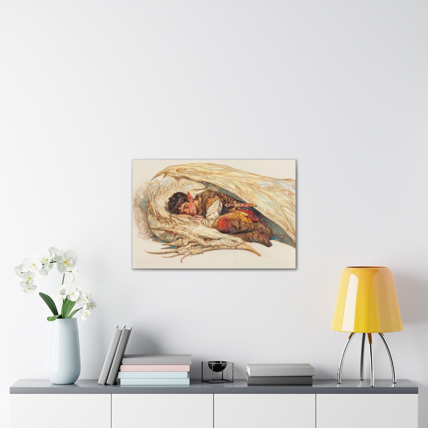 "Dragon Guardians Protection"  Canvas Stretched, 0.75" - Print