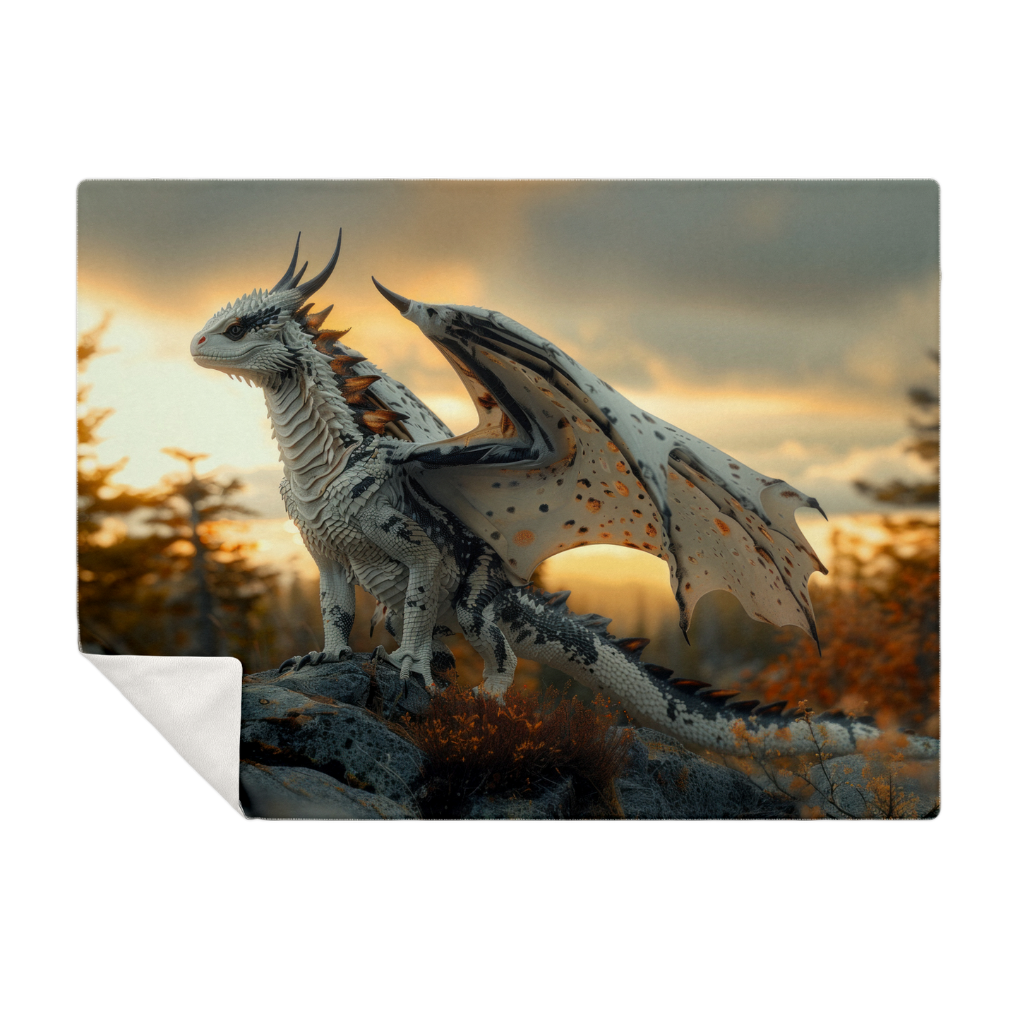 Dawnbringer Drake Premium Microfleece Blanket