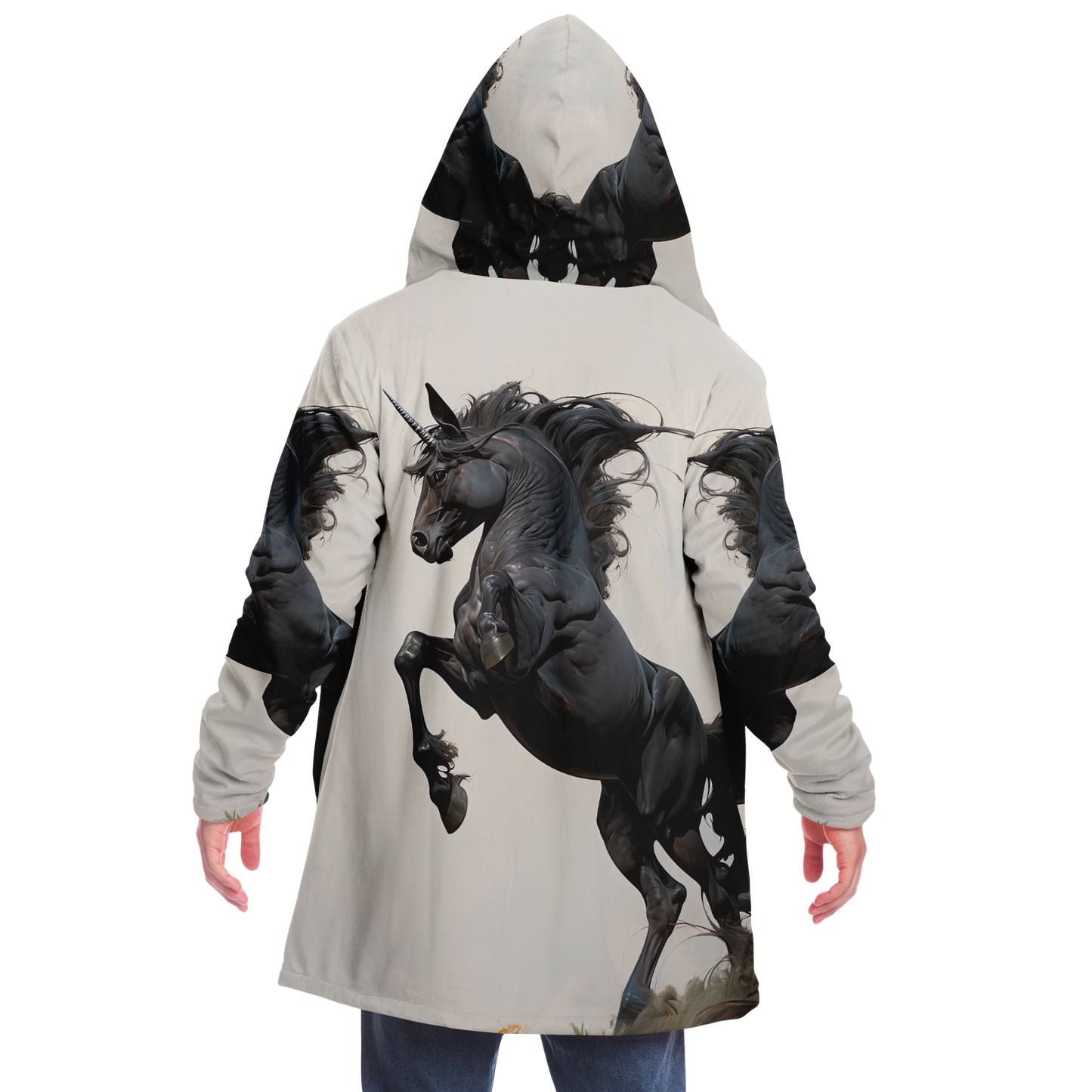 Midnight Unicorn Microfleece Cloak