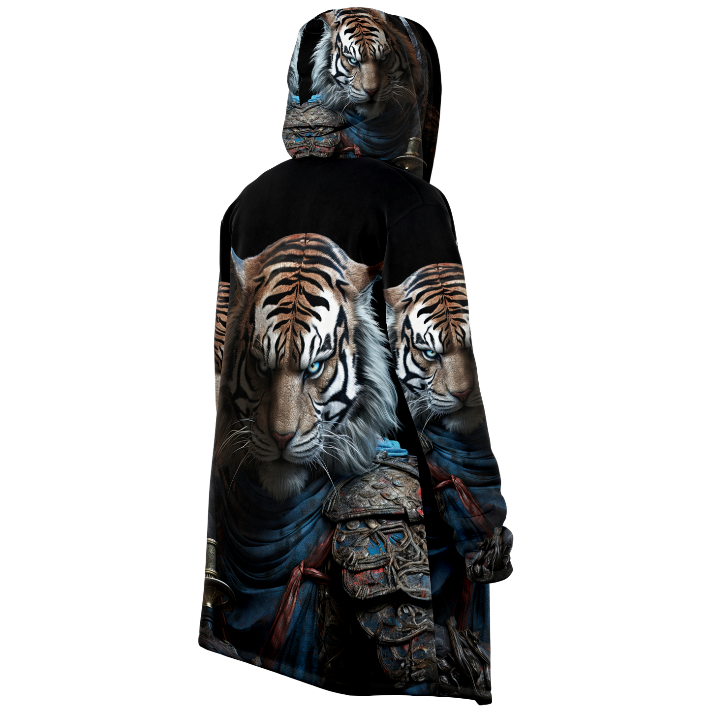 Tiger Samurai Microfleece Cloak