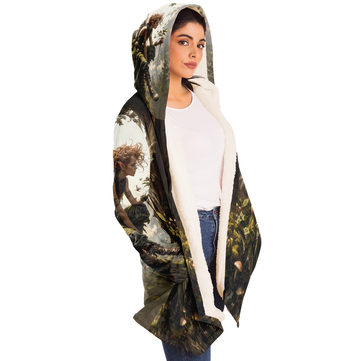 The Woodland Muse Microfleece Cloak