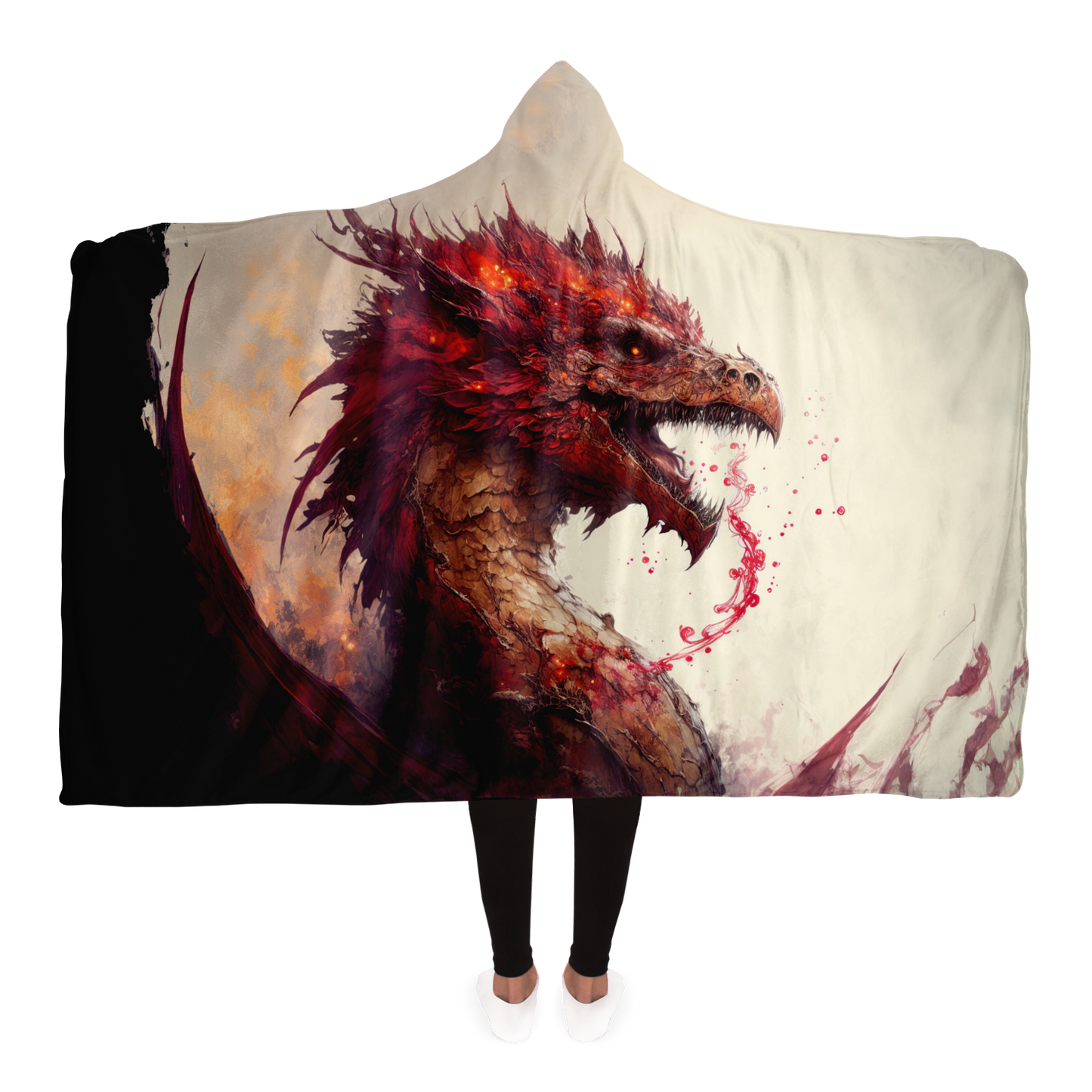 Blood Dragon Hooded Blanket