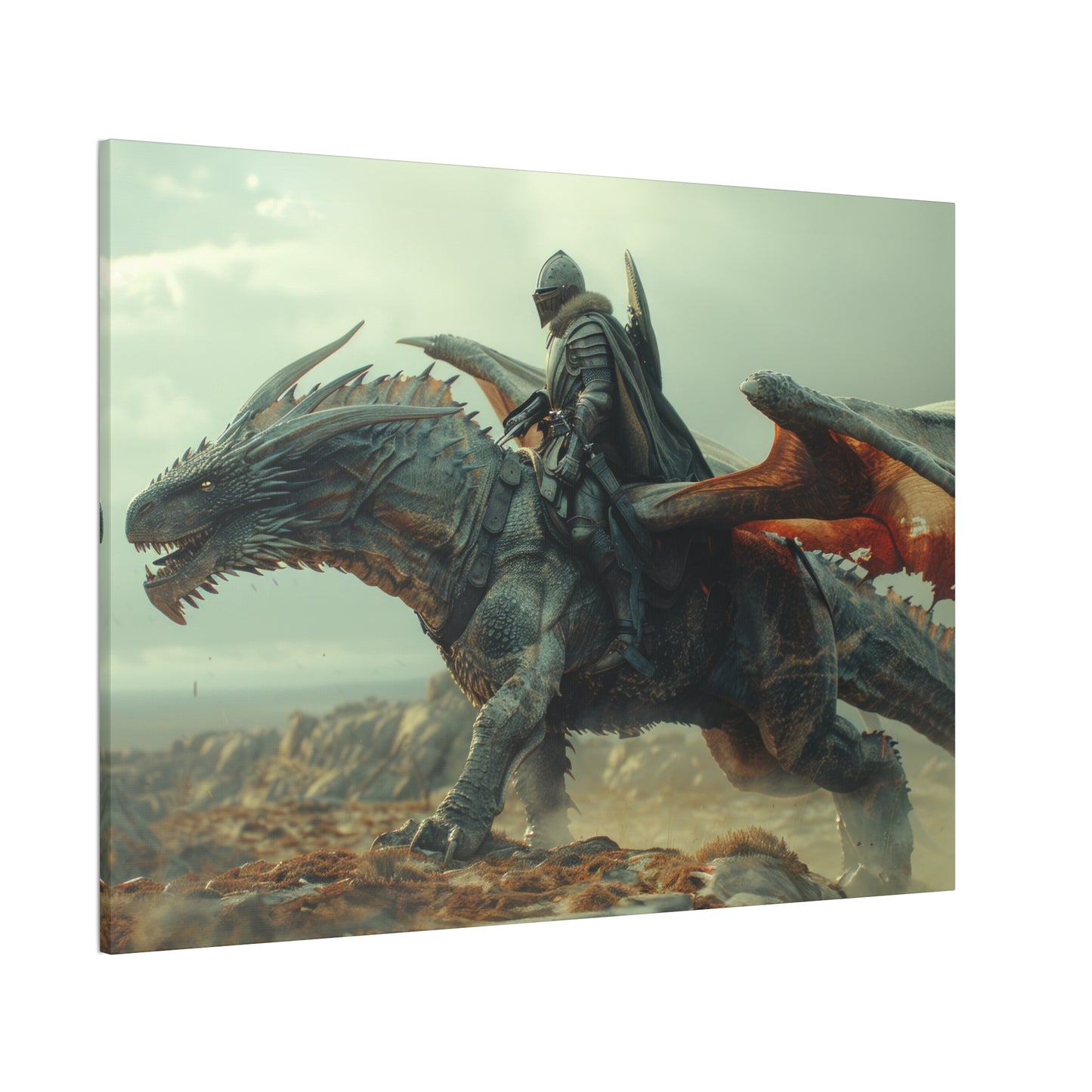 "Dragon Captain"  Canvas Stretched, 0.75" - Print