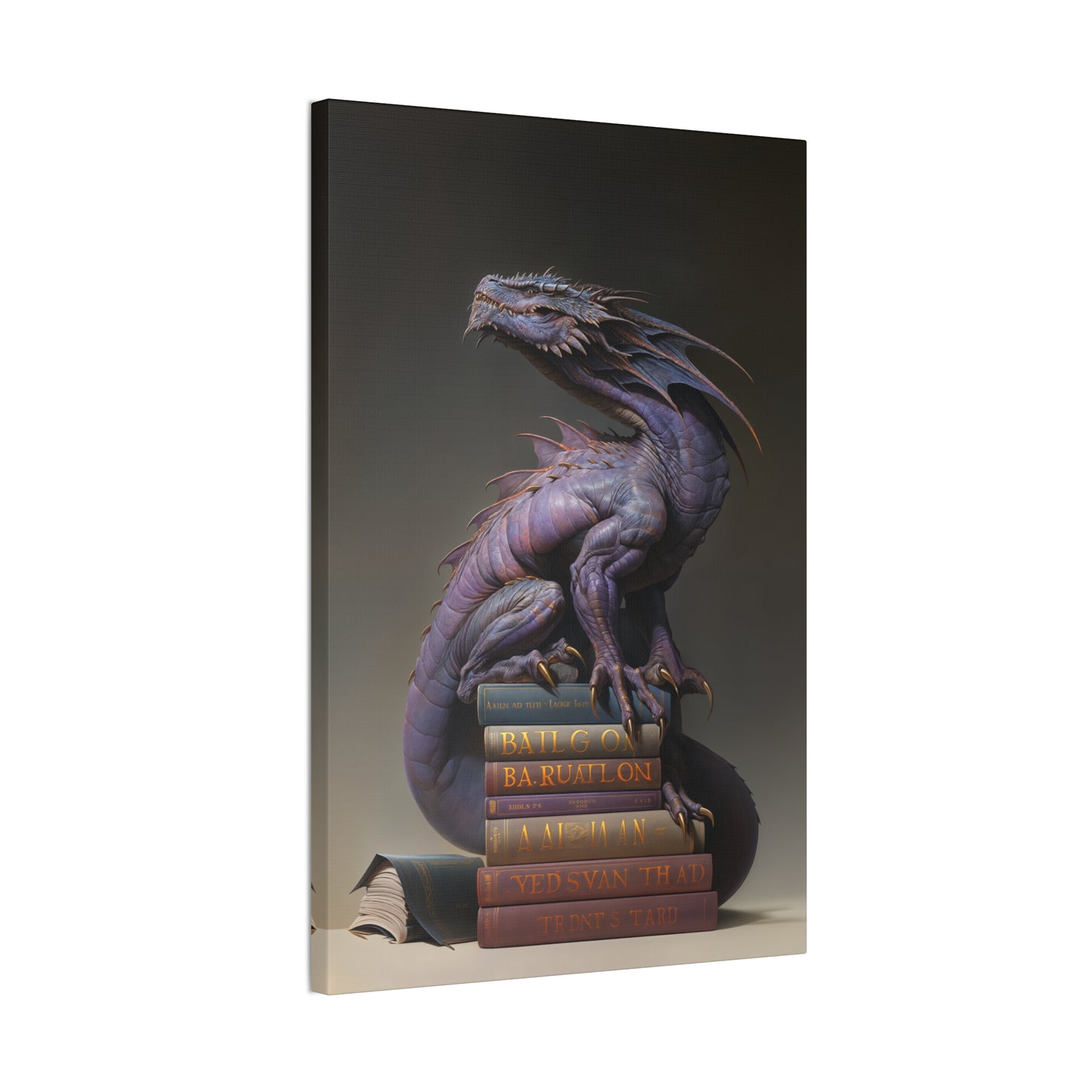 "Book Wyrm" Canvas Stretched, 0.75" - Print