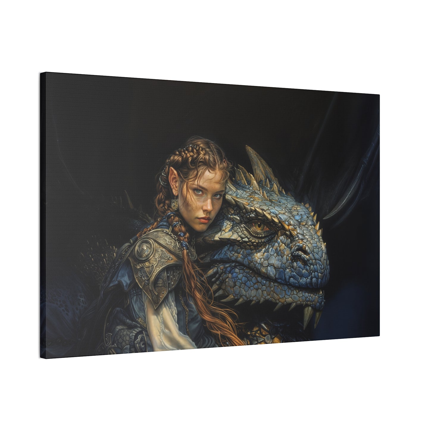 "Bond Of The Dragonrider"  Canvas Stretched, 0.75" - Print