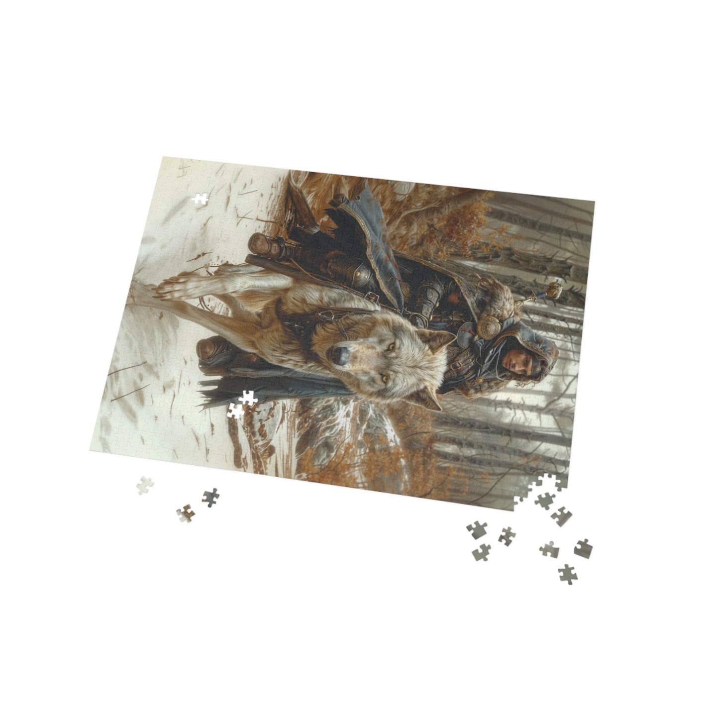 Wolf Rider" Puzzle (500, 1000-Piece)