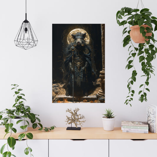 "Shadowtusk Shaman" Poster - Print