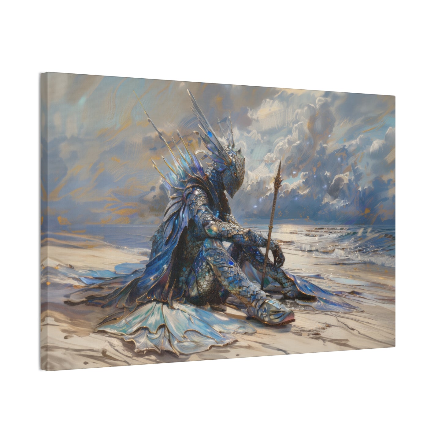 "Atlantean Summoner"  Canvas Stretched, 0.75" - Print