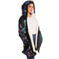 Black Pearl Butterfly Microfleece Cloak