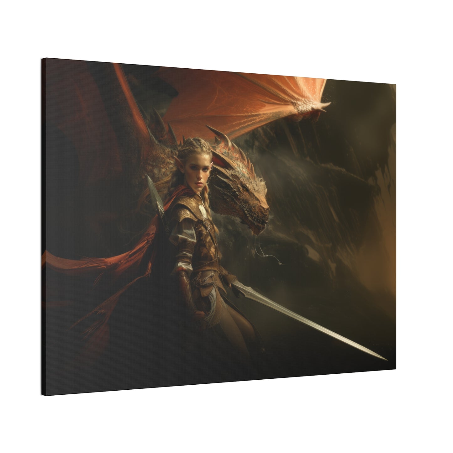 "Dragon Scout"  Canvas Stretched, 0.75" - Print