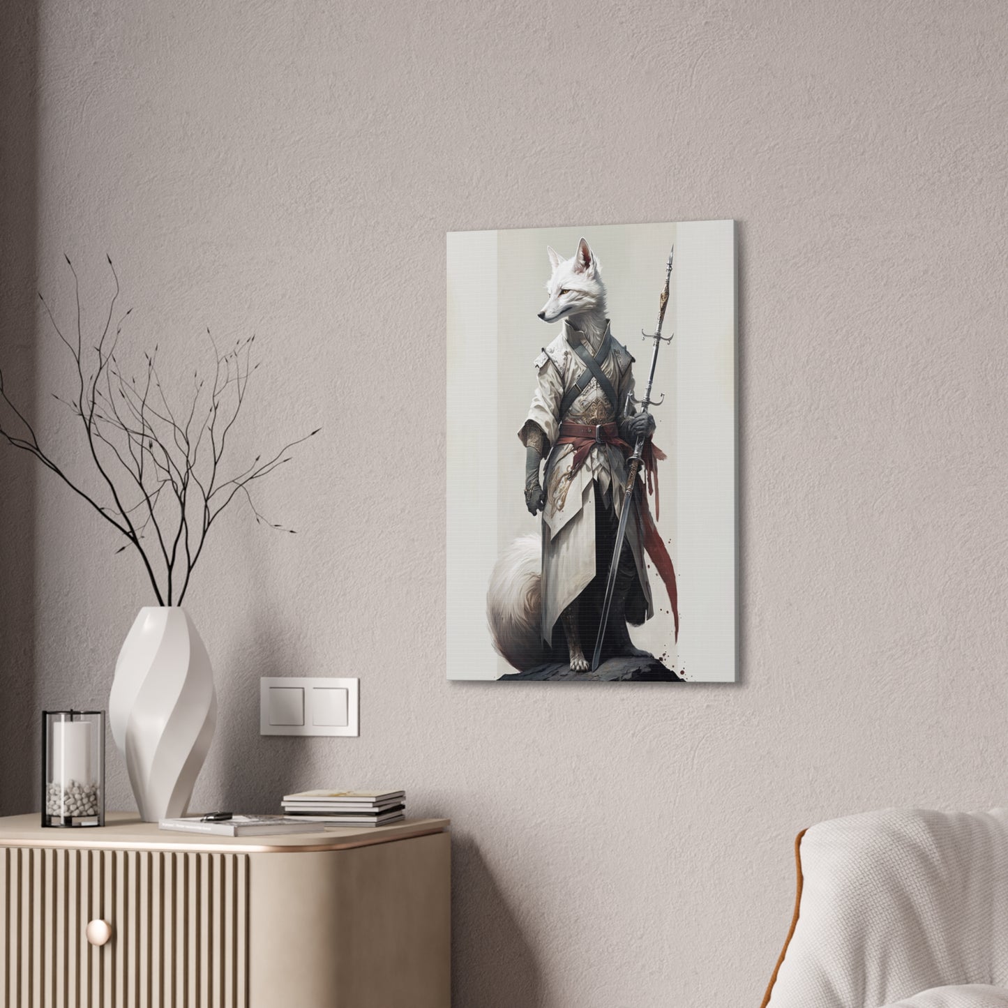 "Fox Paladine" Canvas Stretched, 0.75" - Print