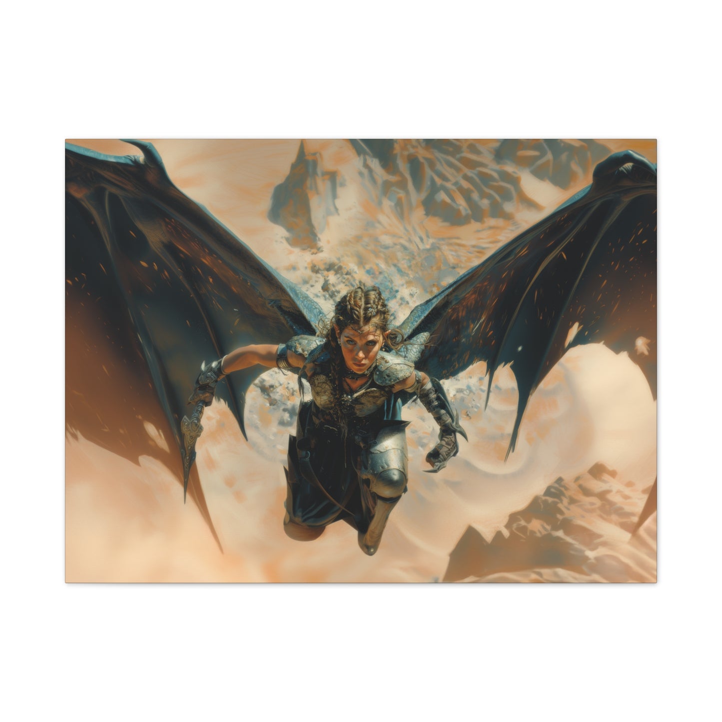 "Winged Revenge"  Canvas Stretched, 0.75" - Print