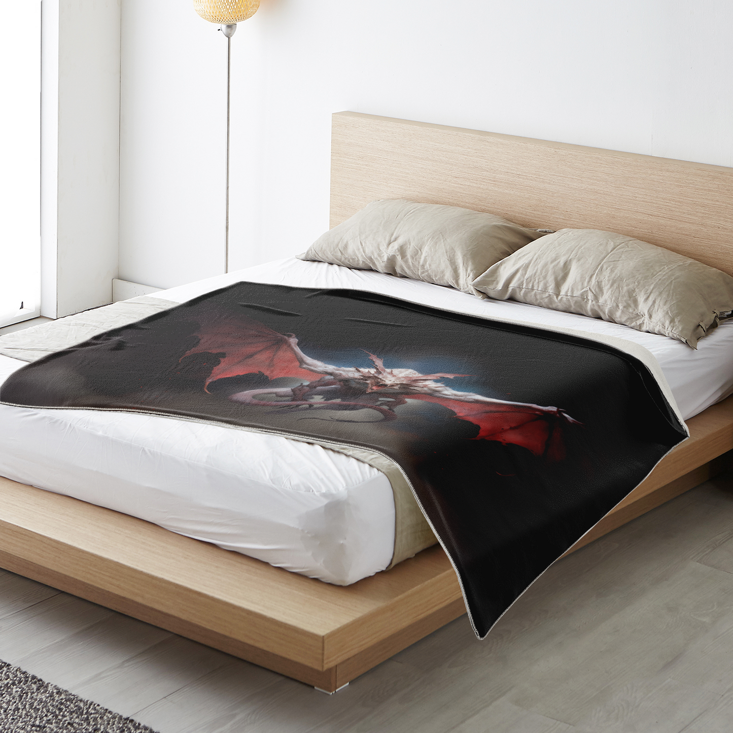 Winged Nightmare Premium Microfleece Blanket