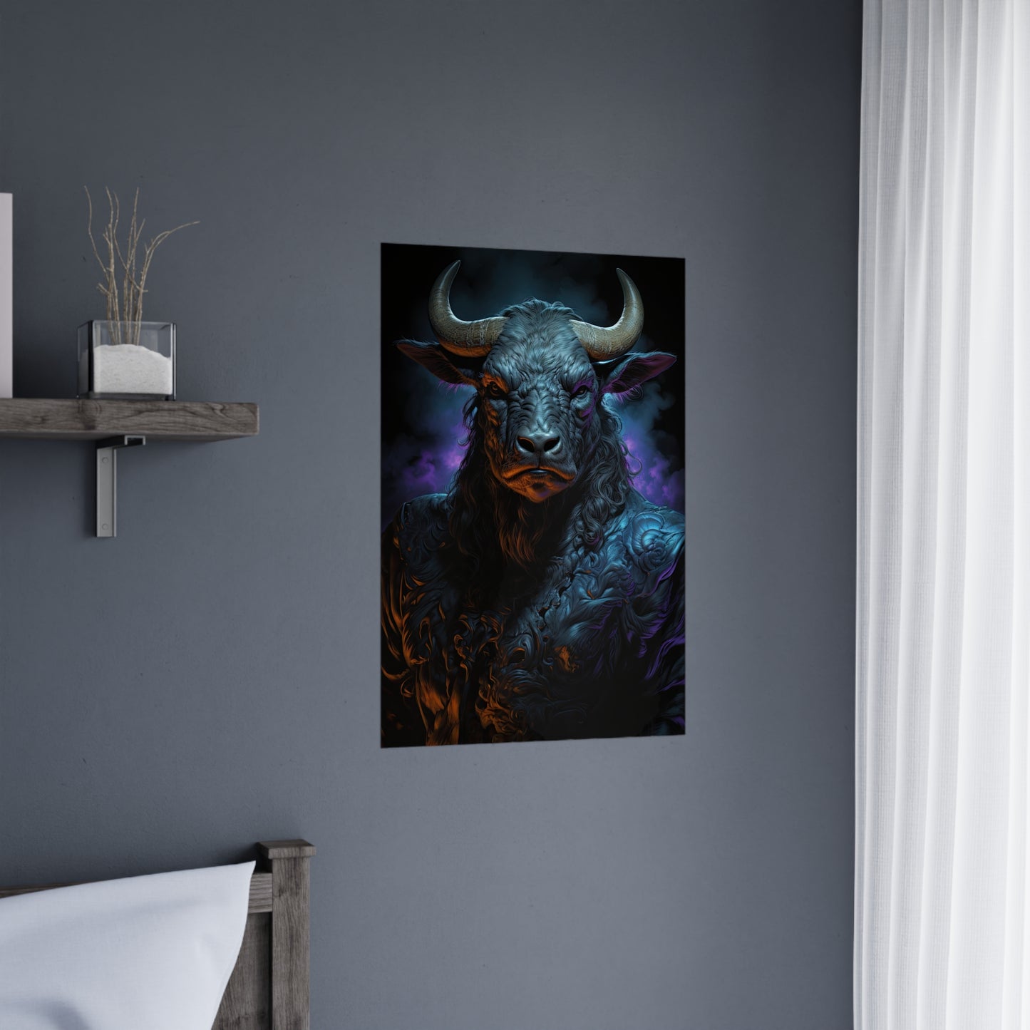 "Shadows Defender Minotaur" Poster - Print