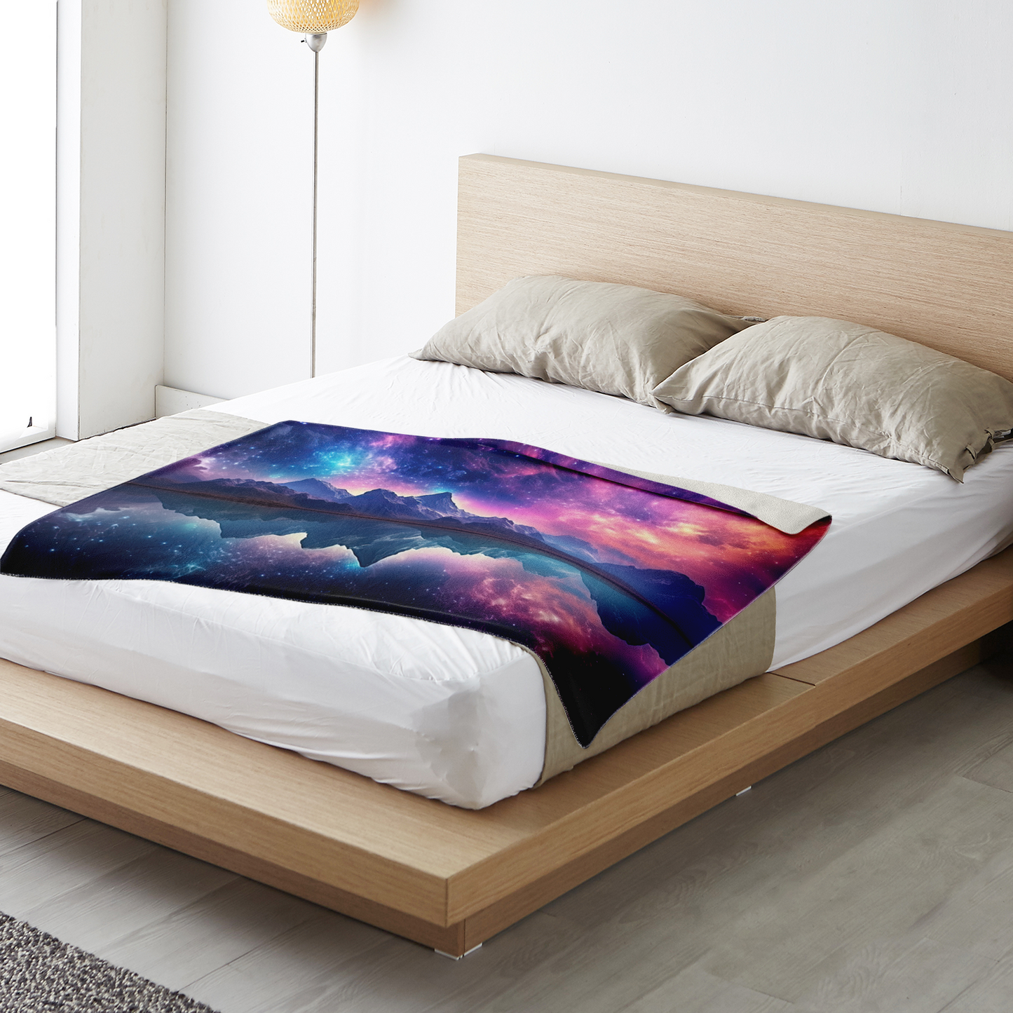 Space Holiday Premium Microfleece Blanket