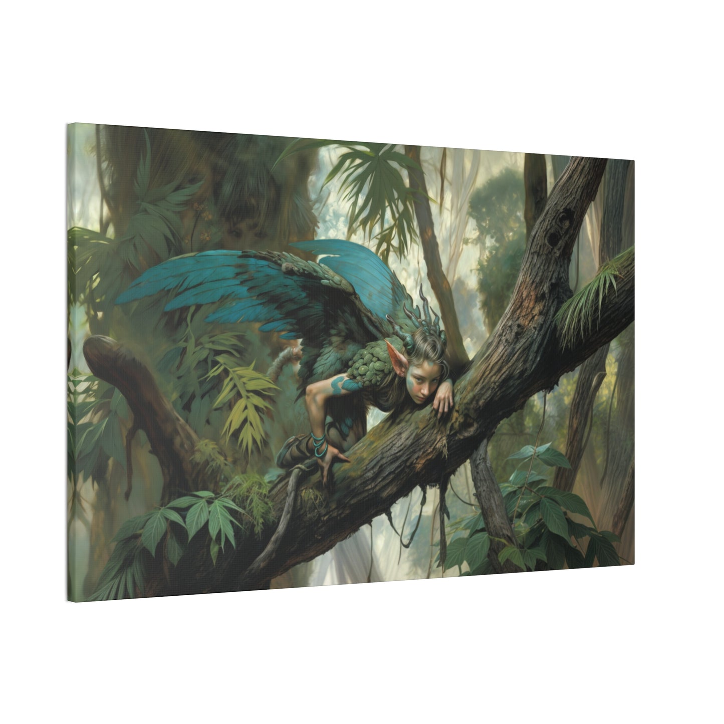 "The Woodland Sprite’s Watcher"  Canvas Stretched, 0.75" - Print