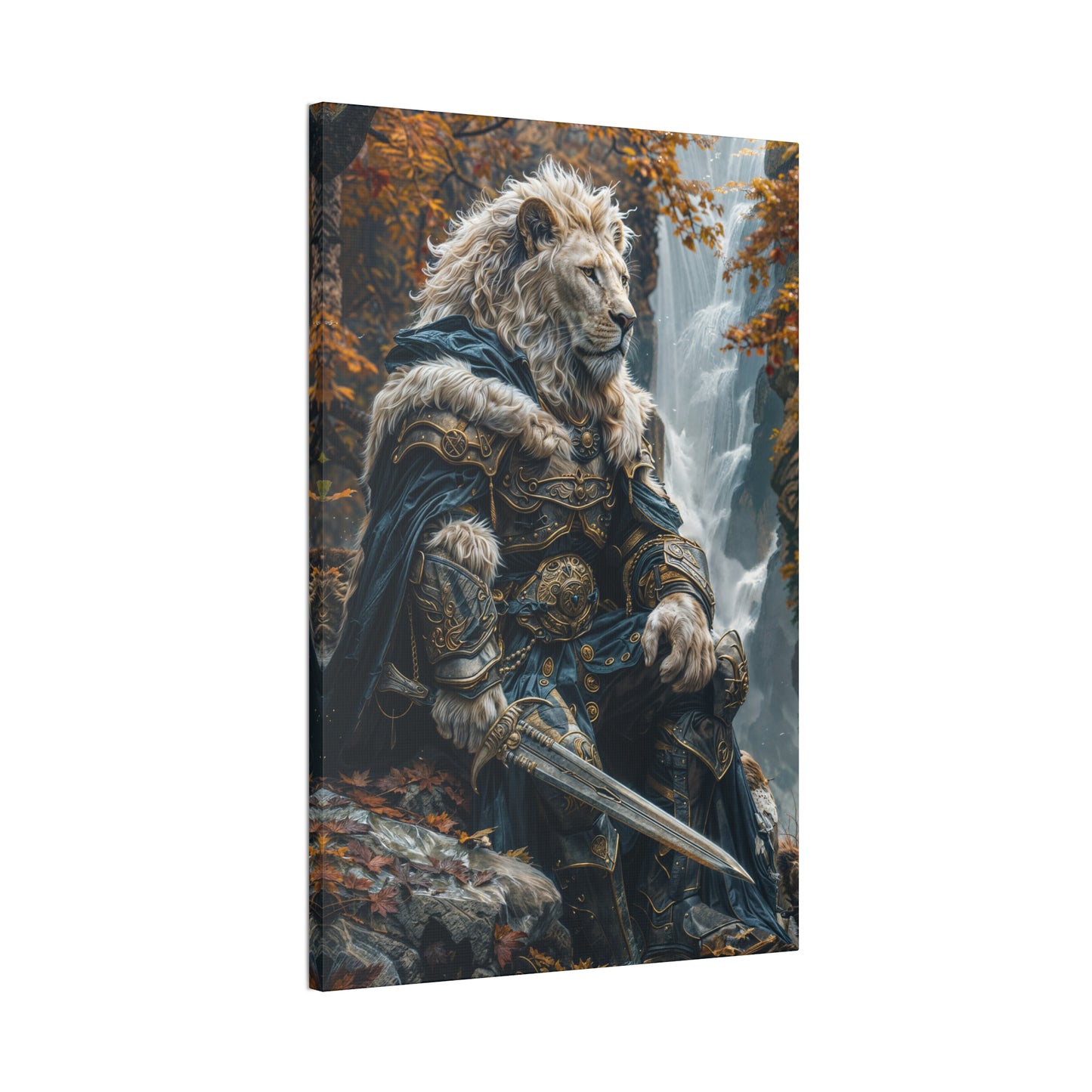 "Lionhearts Mourning" Canvas Stretched, 0.75" - Print