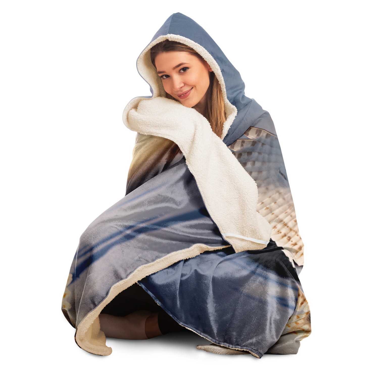 Snow Owl Hooded Blanket