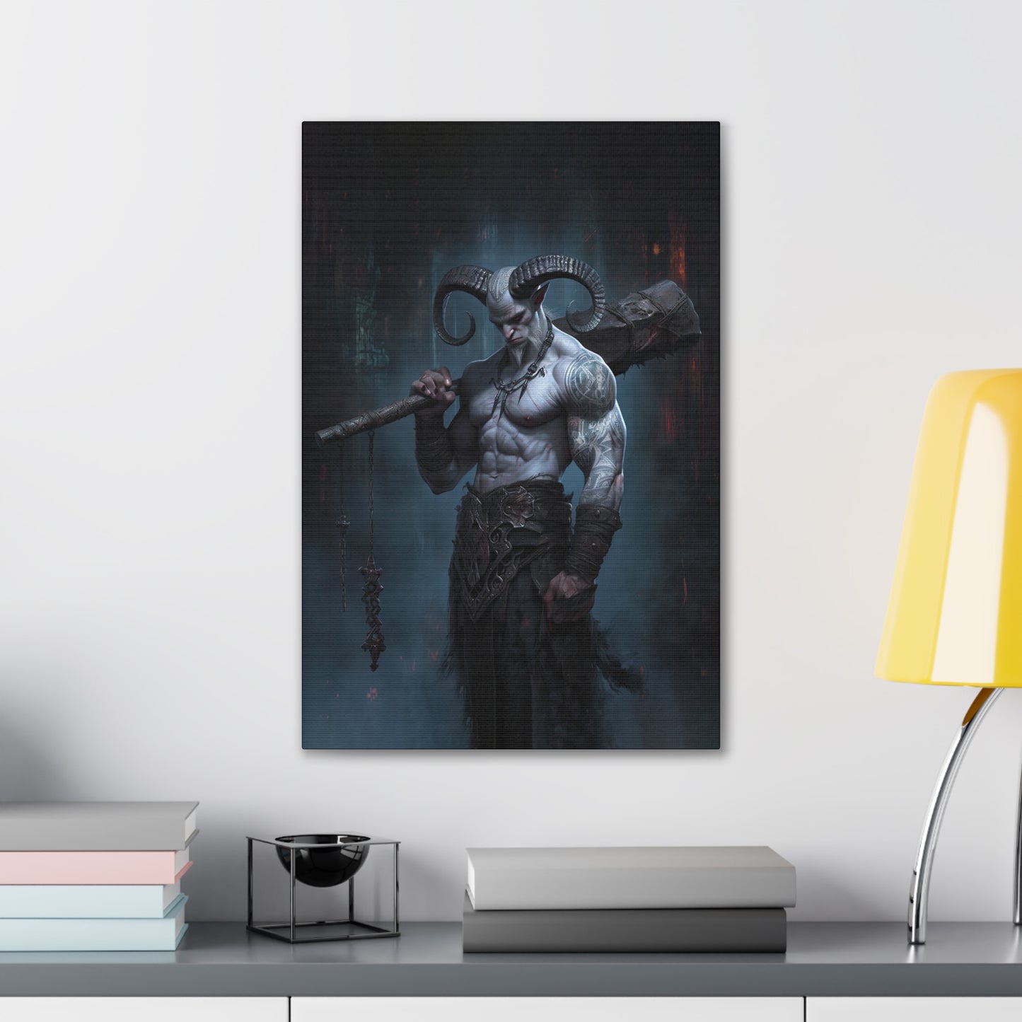 "Fiend" Canvas Stretched, 0.75" - Print